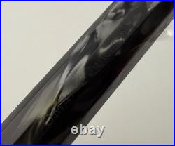 Extremely Rare Omas Gentlemen Black & Grey Celluloid Fountain Pen 14K Gold Nib Extremely Rare Omas Gentlemen Black & Grey Celluloid Fountain Pen 14K Gold Nib