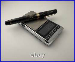 Extremely Rare Omas Gentlemen Black & Grey Celluloid Fountain Pen 14K Gold Nib Extremely Rare Omas Gentlemen Black & Grey Celluloid Fountain Pen 14K Gold Nib