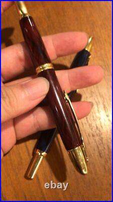 Extremely rare Capless Fountain Pen Blue Marble Red Marble Pilot New Year s