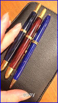 Extremely rare Capless Fountain Pen Blue Marble Red Marble Pilot New Year s