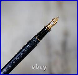 Fountain Pen Parker Duofold Greenwich Solid 18K Gold Nib Rare Version