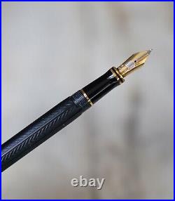Fountain Pen Parker Duofold Greenwich Solid 18K Gold Nib Rare Version