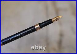 Fountain Pen Waterman 22 Clip Cap Ebonite Gold Nib 18 Carats Rare Vintage