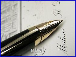 Fountain Pen Waterman Edson Green With Solid Gold Nib 18kt EF Rare Nos in Box