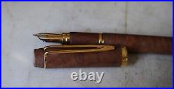 Fountain Pen Waterman Man 100 Bruyere Solid Gold Nib 18 Carats Rare Version