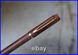 Fountain Pen Waterman Man 100 Bruyere Solid Gold Nib 18 Carats Rare Version