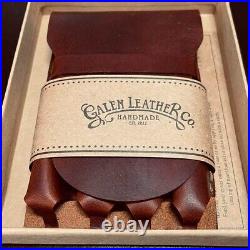 GALEN Leather Fountain Pen Case crazy horse tan 4 SLOT rare NEW JP