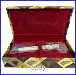 Game of Thrones Montegrappa House Stark Ballpoint Pen Winter is Coming RARE WHT Game of Thrones Montegrappa House Stark Ballpoint Pen Winter is Coming RARE WHT