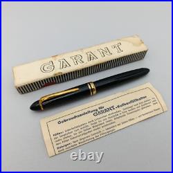Garant Nilor Black Piston Fountain Pen Gp Ef Flex Nib Vintage Uninked Nos Rare Garant Nilor Black Piston Fountain Pen Gp Ef Flex Nib Vintage Uninked Nos Rare