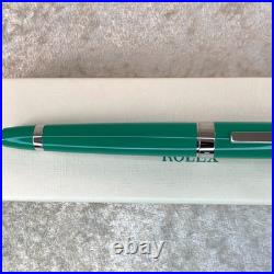 Genuine Rolex Ballpoint Pen Rare Green Lacquer Finish Cap Type with Case Genuine Rolex Ballpoint Pen Rare Green Lacquer Finish Cap Type with Case