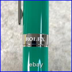 Genuine Rolex Ballpoint Pen Rare Green Lacquer Finish Cap Type with Case Genuine Rolex Ballpoint Pen Rare Green Lacquer Finish Cap Type with Case
