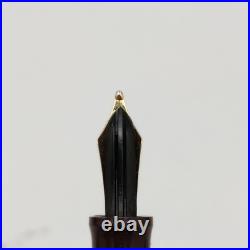 Greif-Gold 112 Tortoise Piston Fountain Pen 14K B Nib Very Rare Collectible VTG