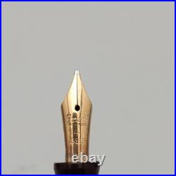 Greif-Gold 112 Tortoise Piston Fountain Pen 14K B Nib Very Rare Collectible VTG