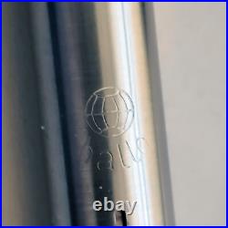 HALLO Metal Retractable Fountain Pen 14K EF Nib ITALY Vintage 60-70s Very Rare