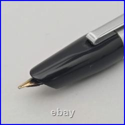 HALLO Metal Retractable Fountain Pen 14K EF Nib ITALY Vintage 60-70s Very Rare