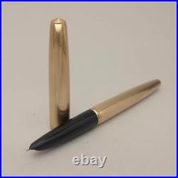 HERO 100 Gold Rolled 12k 1/10 Fountain Pen 12k Nib VTG 70s Very Rare COLLECTIBLE