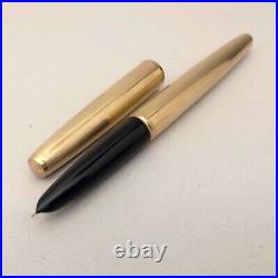 HERO 100 Gold Rolled 12k 1/10 Fountain Pen 12k Nib VTG 70s Very Rare COLLECTIBLE