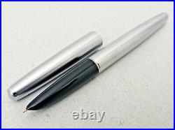 HERO 100 Steel Fountain Pen 14k EF Nib Extremely Rare Vintage Excellent