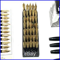 HUGE LOT 53 Vintage Osmiroid Calligraphy Fountain Pen Nibs Ink England RARE