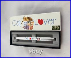 Hallmark & Cross Solo Ballpoint Pen Cat Lover With Extras! -rare