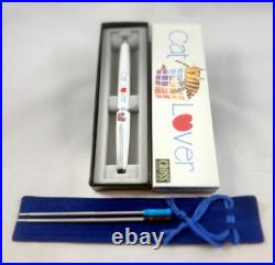 Hallmark & Cross Solo Ballpoint Pen Cat Lover With Extras! -rare
