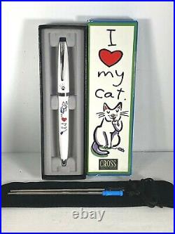 Hallmark & Cross Solo Ballpoint Pen I Love My Cat With Extras! -rare