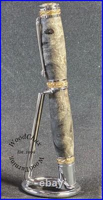 Handmade Exotic Extremely Rare Buckeye Burl Wood Rollerball Fountain Pen 1615a