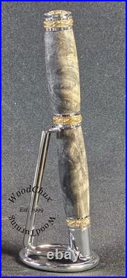 Handmade Exotic Extremely Rare Buckeye Burl Wood Rollerball Fountain Pen 1615a