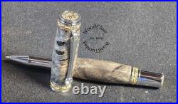 Handmade Exotic Extremely Rare Buckeye Burl Wood Rollerball Fountain Pen 1615a