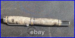 Handmade Exotic Extremely Rare Buckeye Burl Wood Rollerball Fountain Pen 1615a