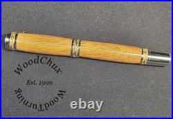 Handmade Exotic Extremely Rare Cocobolo Wood Rollerball Or Fountain Pen 1611a