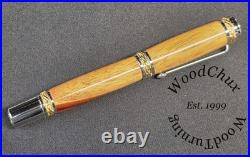 Handmade Exotic Extremely Rare Cocobolo Wood Rollerball Or Fountain Pen 1611a