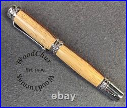 Handmade Exotic Extremely Rare Cocobolo Wood Rollerball Or Fountain Pen 1612