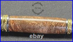 Handmade Exotic Extremely Rare Weru Burl Wood Rollerball Or Fountain Pen 1609