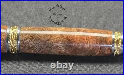 Handmade Exotic Extremely Rare Weru Burl Wood Rollerball Or Fountain Pen 1609a