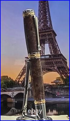 Handmade Exotic Extremely Rare Weru Burl Wood Rollerball Or Fountain Pen 1609a