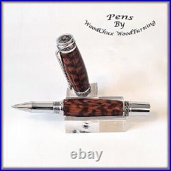 Handmade Exotic Rare Snakewood Rollerball Or Fountain Pen ART 1334