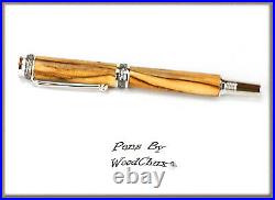 Handmade Rare Ambrosia Maple Wood Rollerball Or Fountain Pen SEE VIDEO 845a