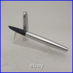 Hero 100 Stainless Steel Fountain Pen 14k F Nib Extremely Rare Vintage'70s