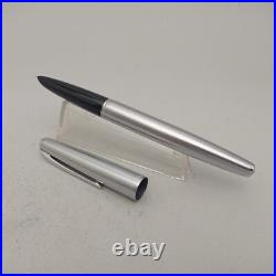 Hero 100 Stainless Steel Fountain Pen 14k F Nib Extremely Rare Vintage'70s