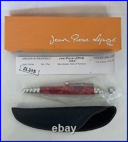 Jean Pierre Lepine Paris 1990 ZIG ZAG PEN Red Yellow RARE with CASE & BOX NEW