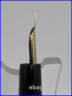 John Holland Eyedropper F Pen Gold Snail Overlay 14K Flexy Nib C 1891-1910 RARE