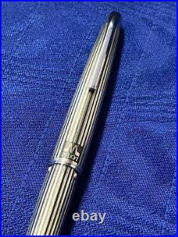 Junk PILOT Fountain Pen MYU M Stripe Nib F Vintage Rare Retro Used Japan