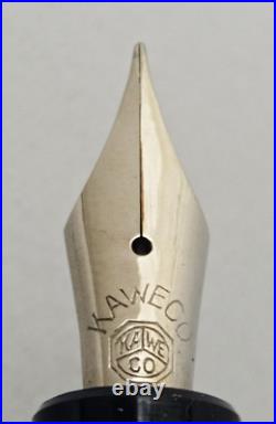 KAWECO Dia 87 A Celluloid Fountain Pen SS EF to BB Flex Nib Vintage Rare 1930s
