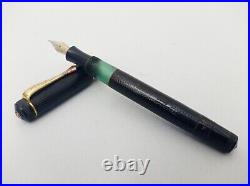 KAWECO Elite 185A Celluloid Piston Fountain Pen SS F Flex Nib Vintage 30s RARE