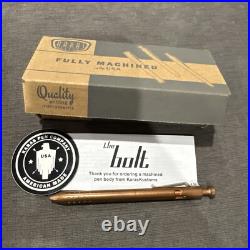 Karas Kustoms Pen Co USA Copper Bolt Rollerball G2 Brand New In Retail Rare