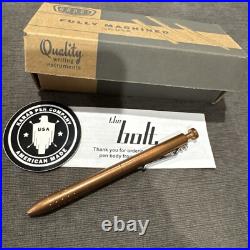Karas Kustoms Pen Co USA Copper Bolt Rollerball G2 Brand New In Retail Rare