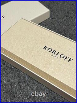 Korloff Paris Metalic Blue/Silver Twisted Ballpoint Pen wz/Box&Tag Super Rare