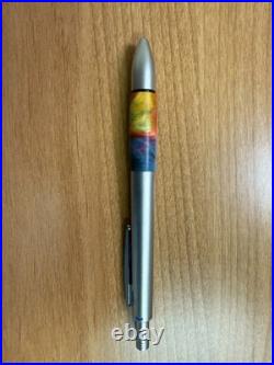 LAMY Accent L495 4-in-1 Multi Pen Swirled Gas Giant Wood Grip Silver New & Rare