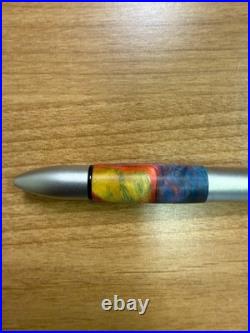 LAMY Accent L495 4-in-1 Multi Pen Swirled Gas Giant Wood Grip Silver New & Rare